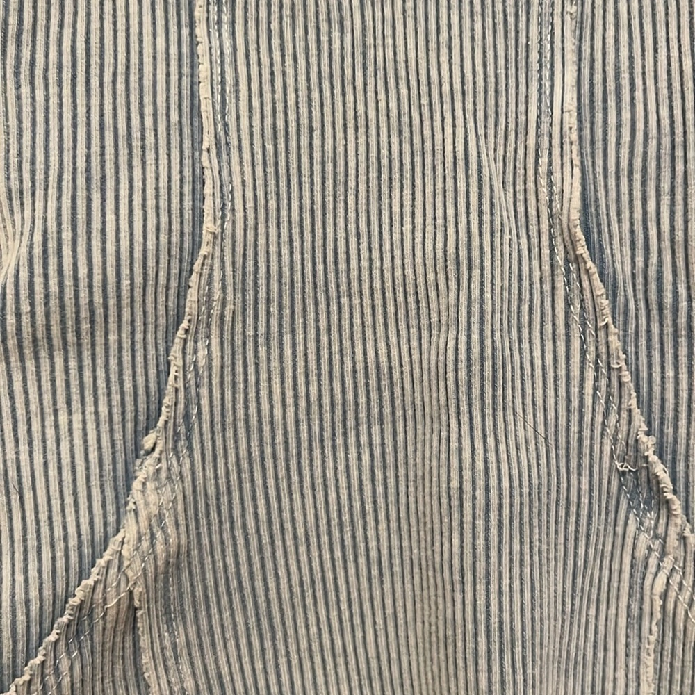 Blue Ribbed Mini Dress - Picture 2 of 3